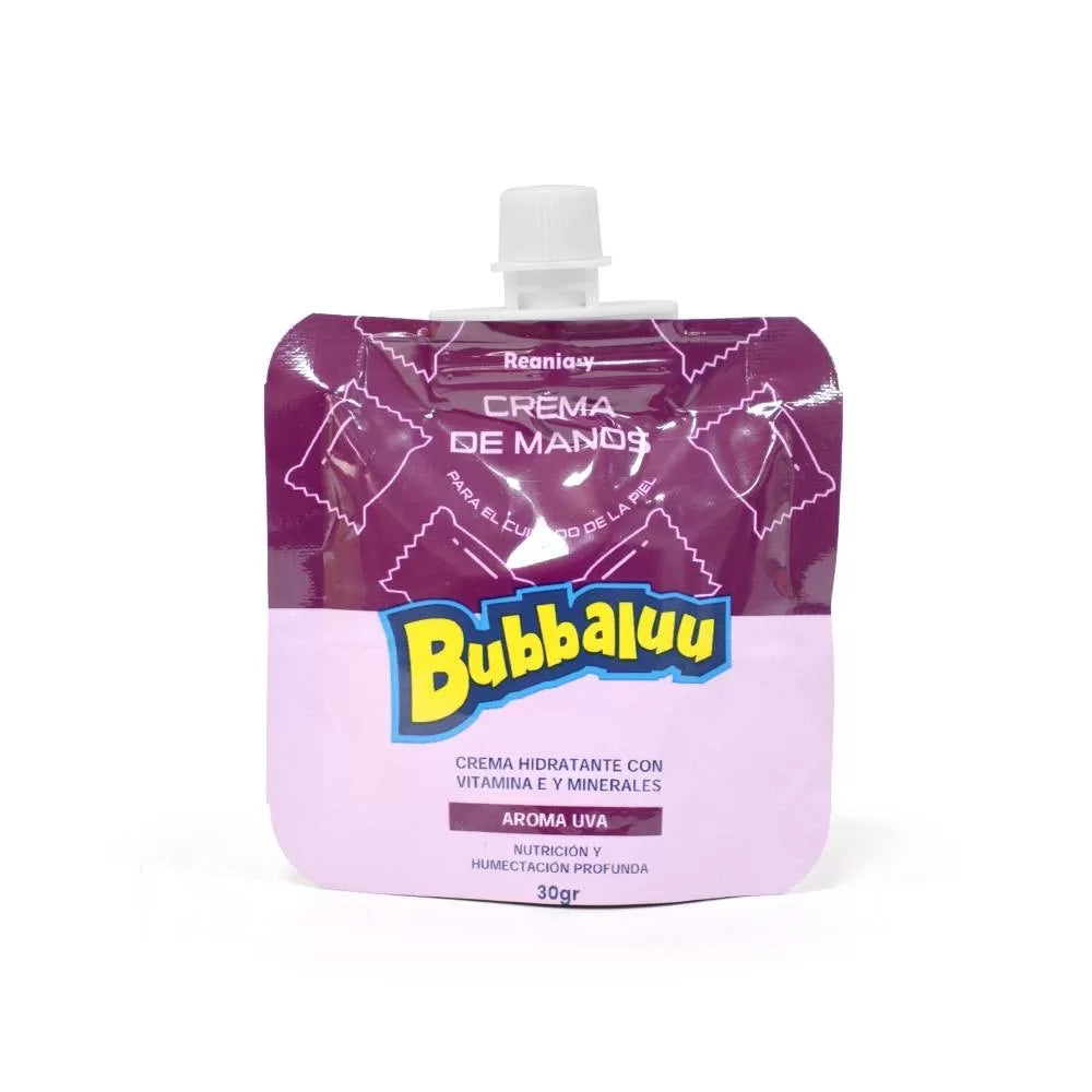 Crema de Manos Sachet Bubbaluu 30gr - Uva