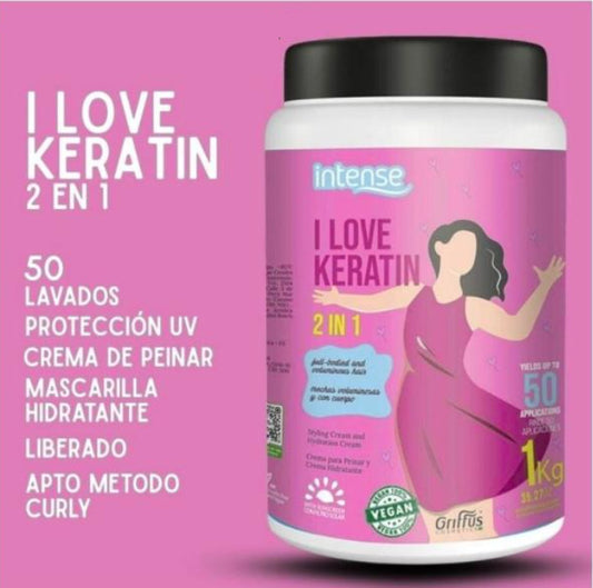 Máscara I Love Keratin Griffus 1000 g