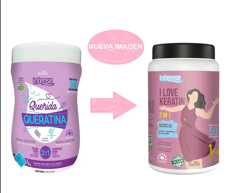 Máscara I Love Keratin Griffus 1000 g