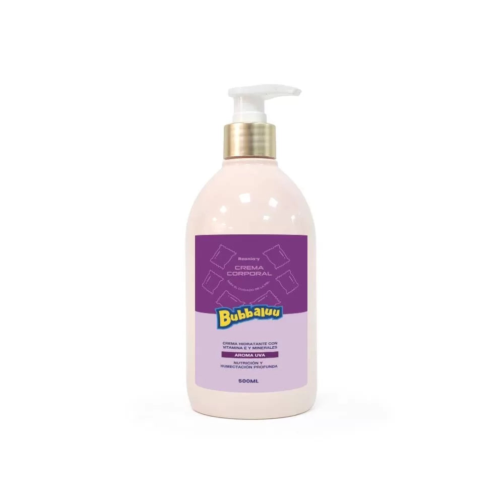 Crema Corporal Hidratante Bubbaluu 500ml - Uva