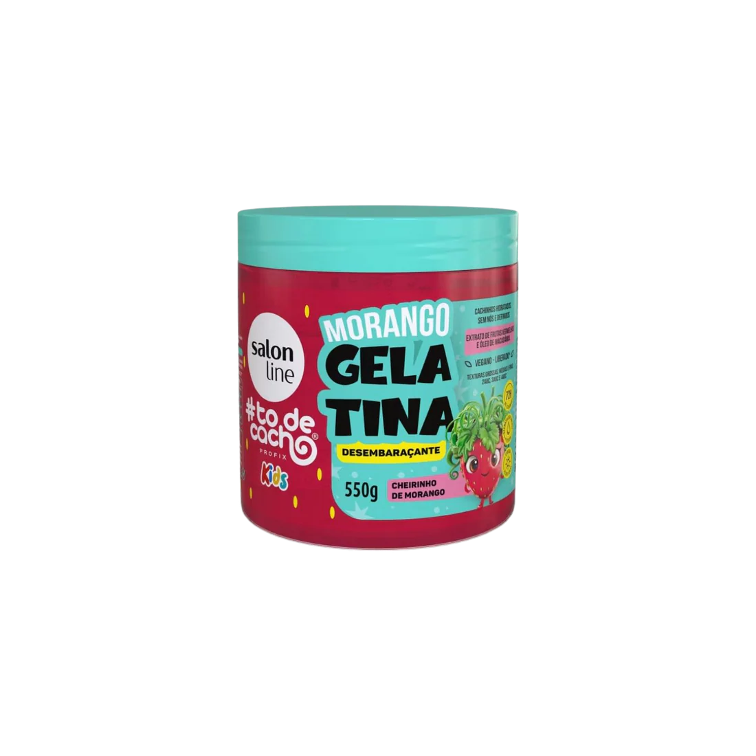 Gelatina desenredante Antifrizz Kids Morango 550gr SALON LINE