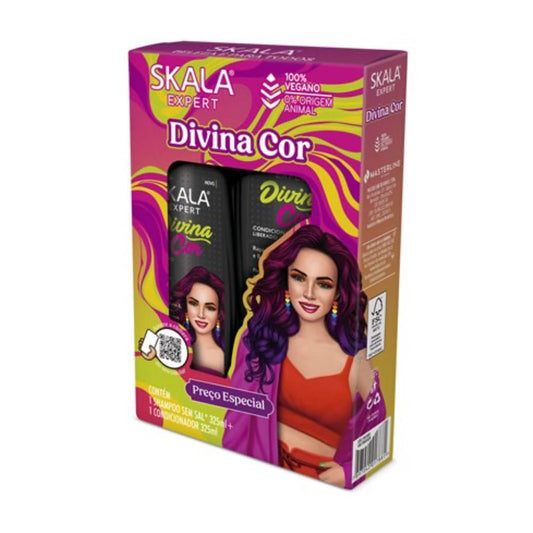 Kit Shampoo + Acondicionador Divina Cor 650 ml SKALA