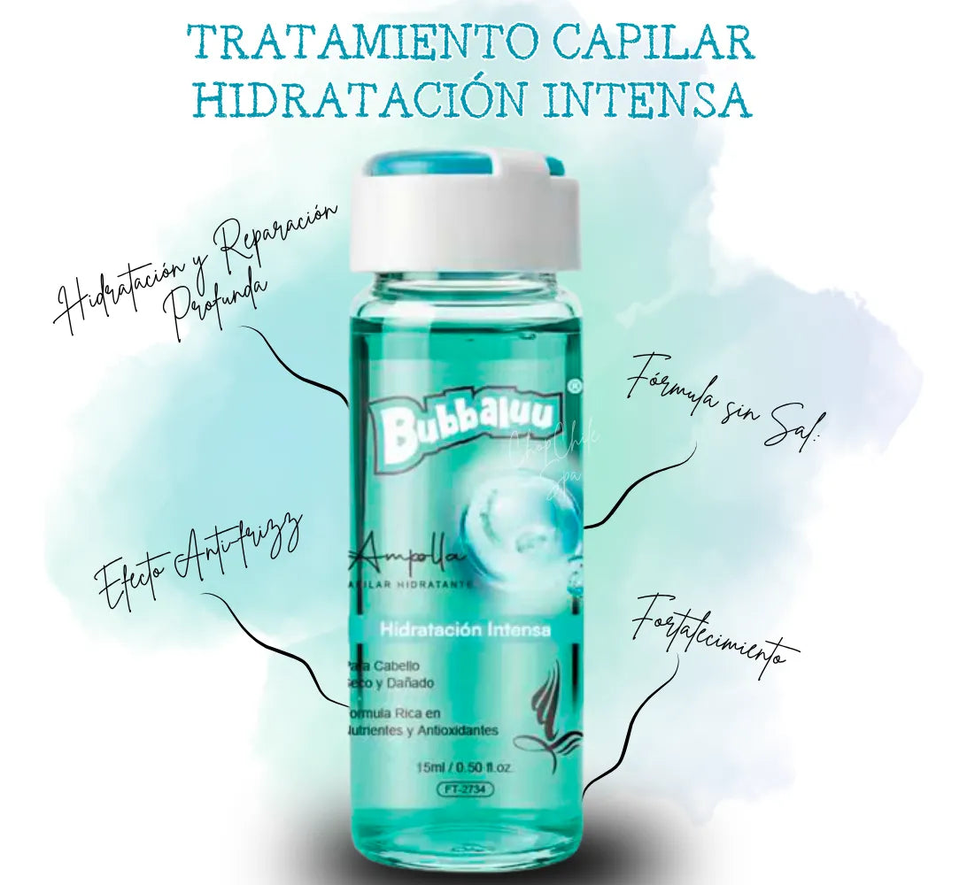 Ampolla Capilar Hidratación Intensa Bubbaluu 30ml