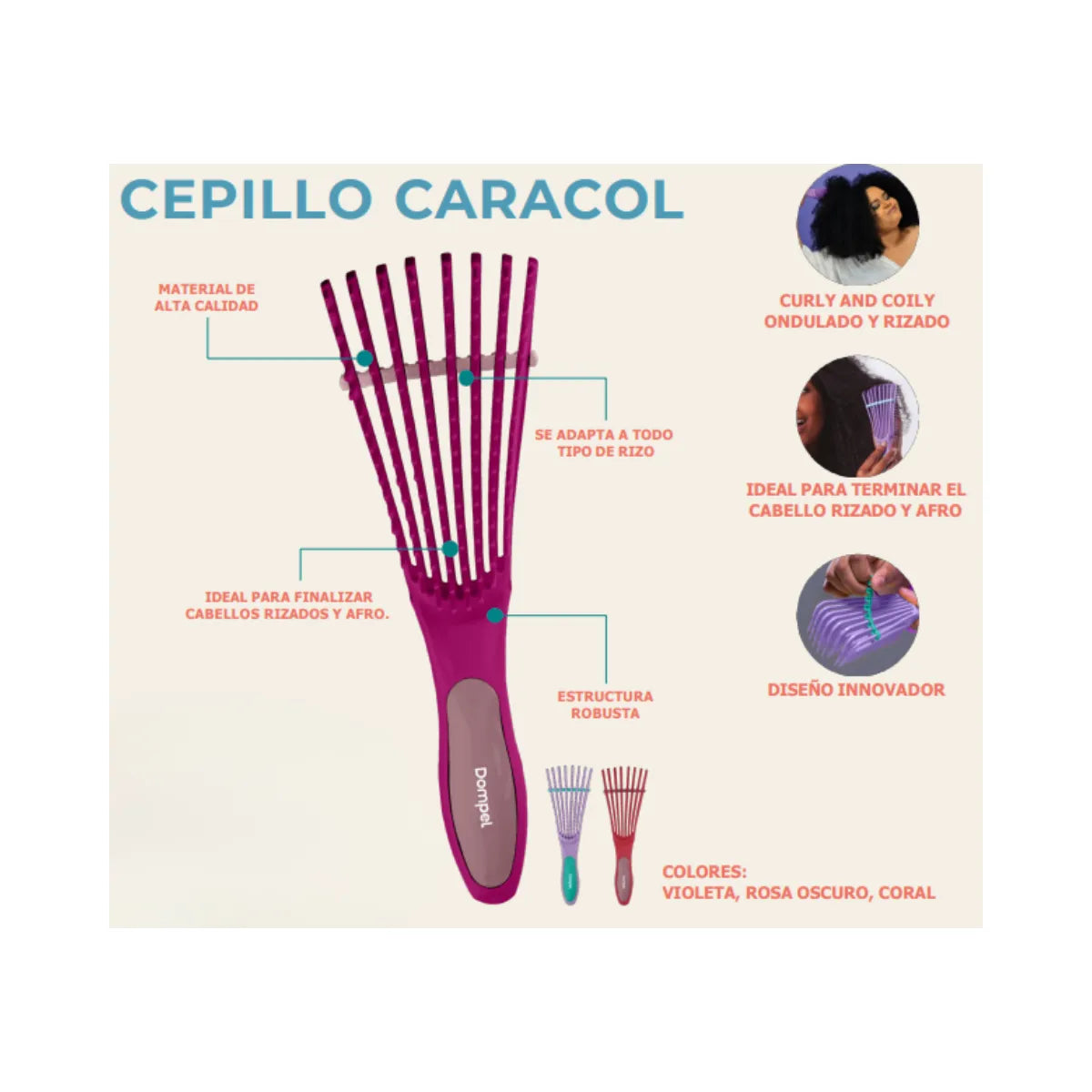 Cepillo Caracol Dompel