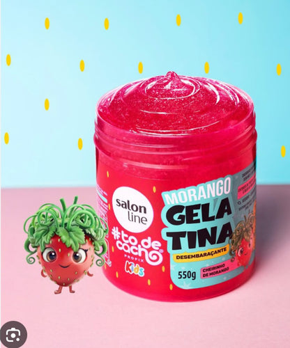 Gelatina desenredante Antifrizz Kids Morango 550gr SALON LINE